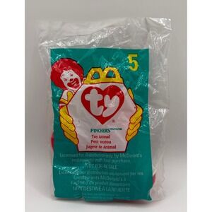 TY Teenie Beanie Baby Pinchers Lobster #5 1998 McDonalds Happy Meal NIB